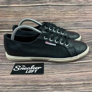 Superga Black Rubber Women's Fashion Sneakers Size 10